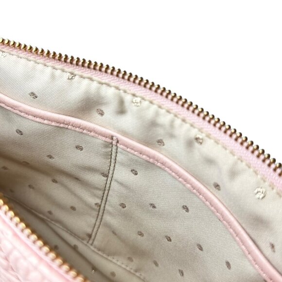 NWT Kate Spade Quilted Leather Shoulder Crossbody Bag Petal Pink Coquette Girly - Picture 11 of 13